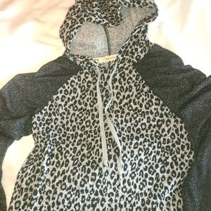 Leopard print hoodie